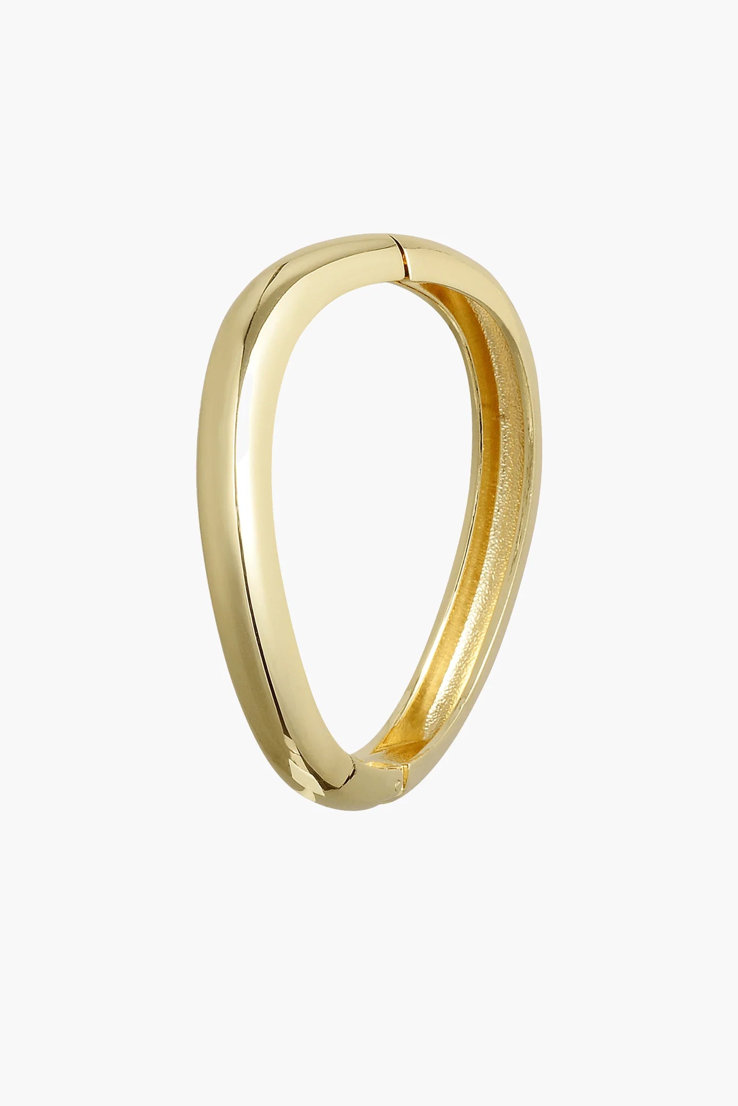 Thin Warped Bangle in Gold Anna Rossi
