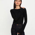 Logan Knit Top in Black Kivari