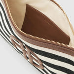Lili Pouch In Black/Tan Stripe ANINE BING