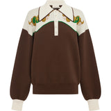 Lasso Knit Polo in Chocolate