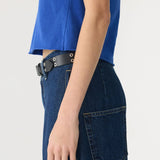 Cobalt Raw Edge Baby T-Shirt