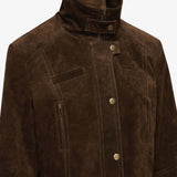 Hunter Suede Jacket in Dark Chocolate Bec and Bridge