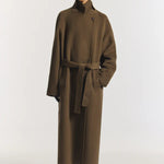 Hemingway Wool Coat in Khaki Viktoria + Woods