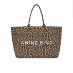 Leo Canvas Tote In Leopard Anine Bing
