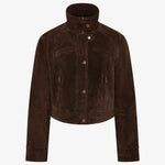 Hunter Suede Jacket in Dark Chocolate Bec and Bridge