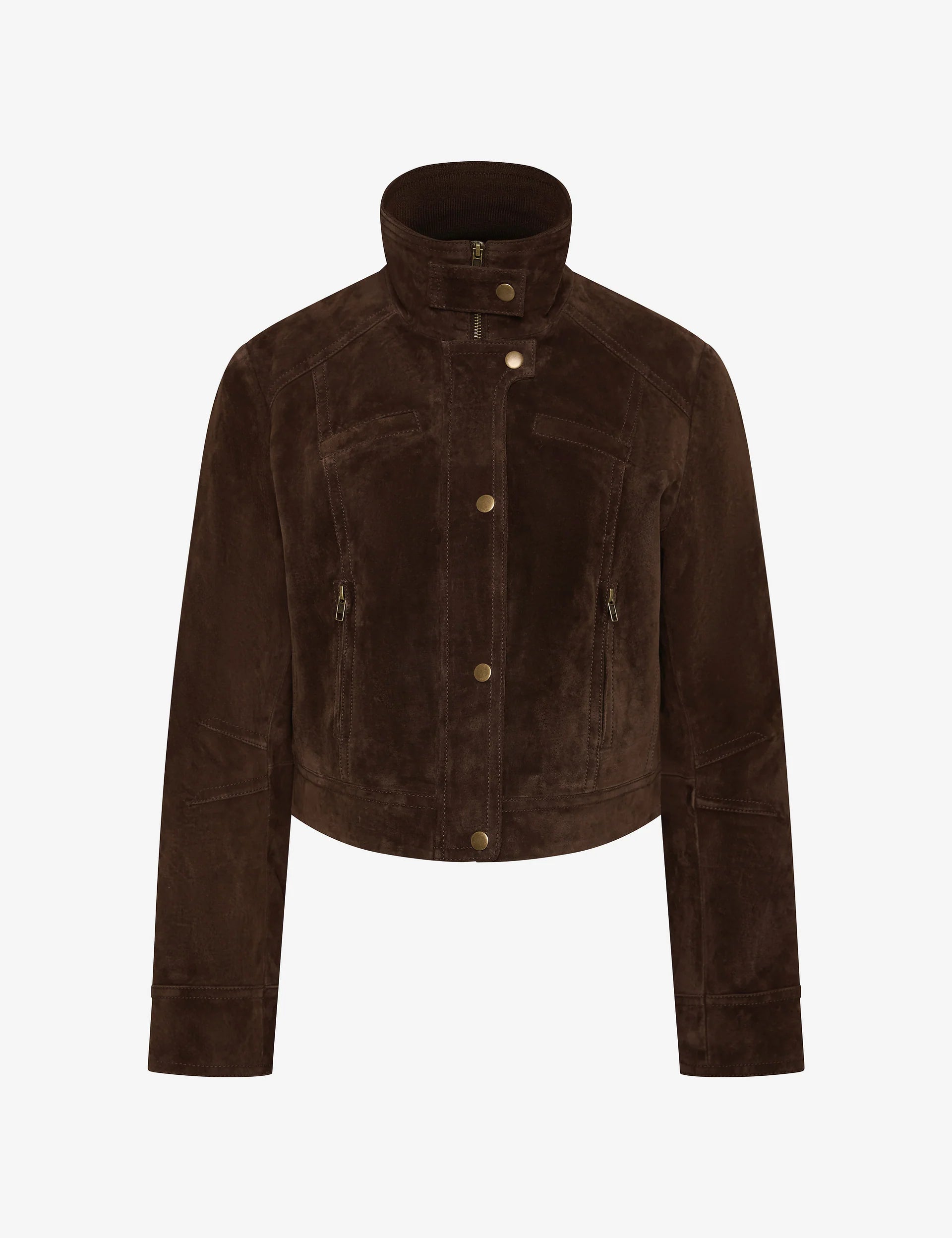 Hunter Suede Jacket in Dark Chocolate Bec and Bridge