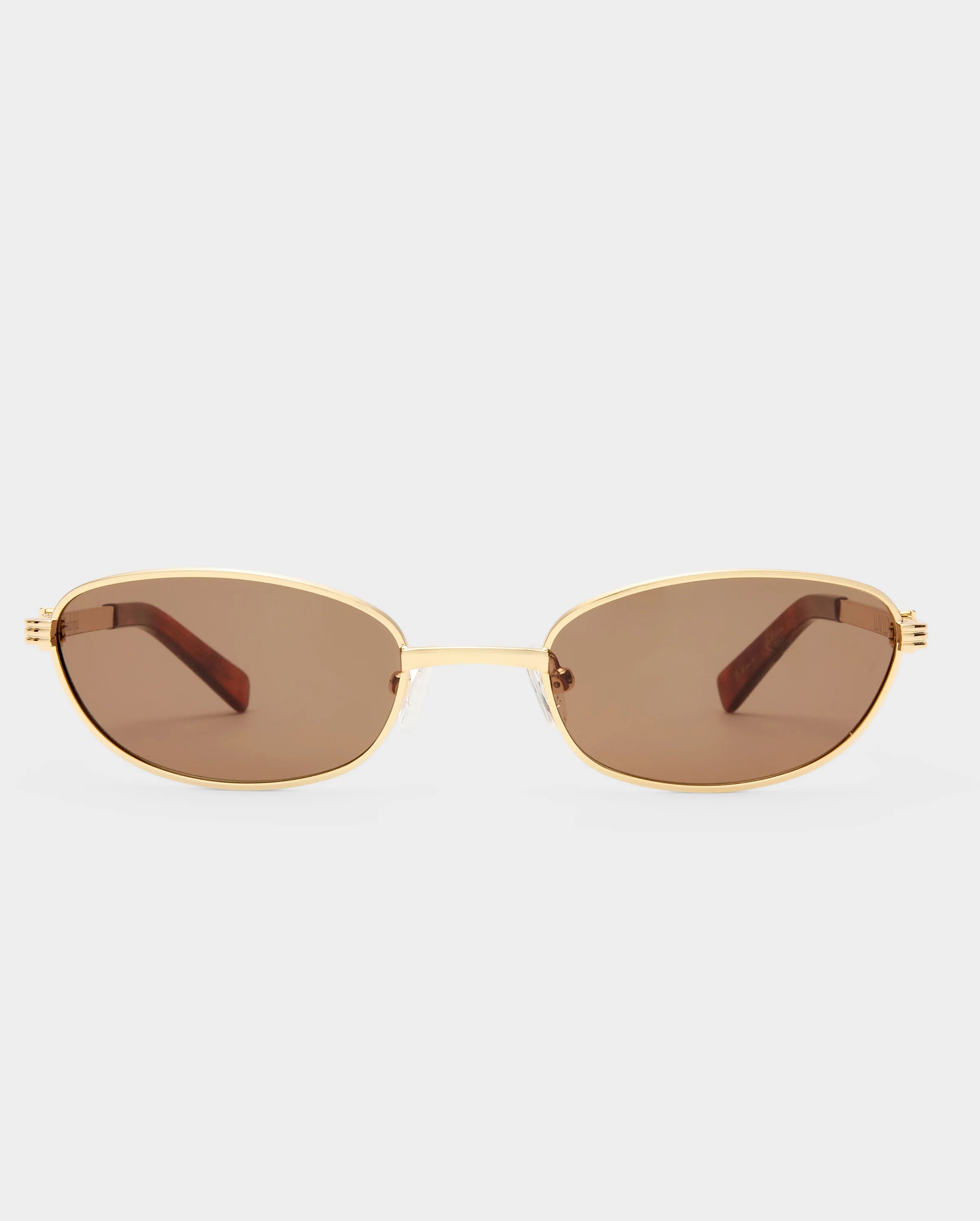 The Brooklyn Sunglasses in Gold Luv Lou