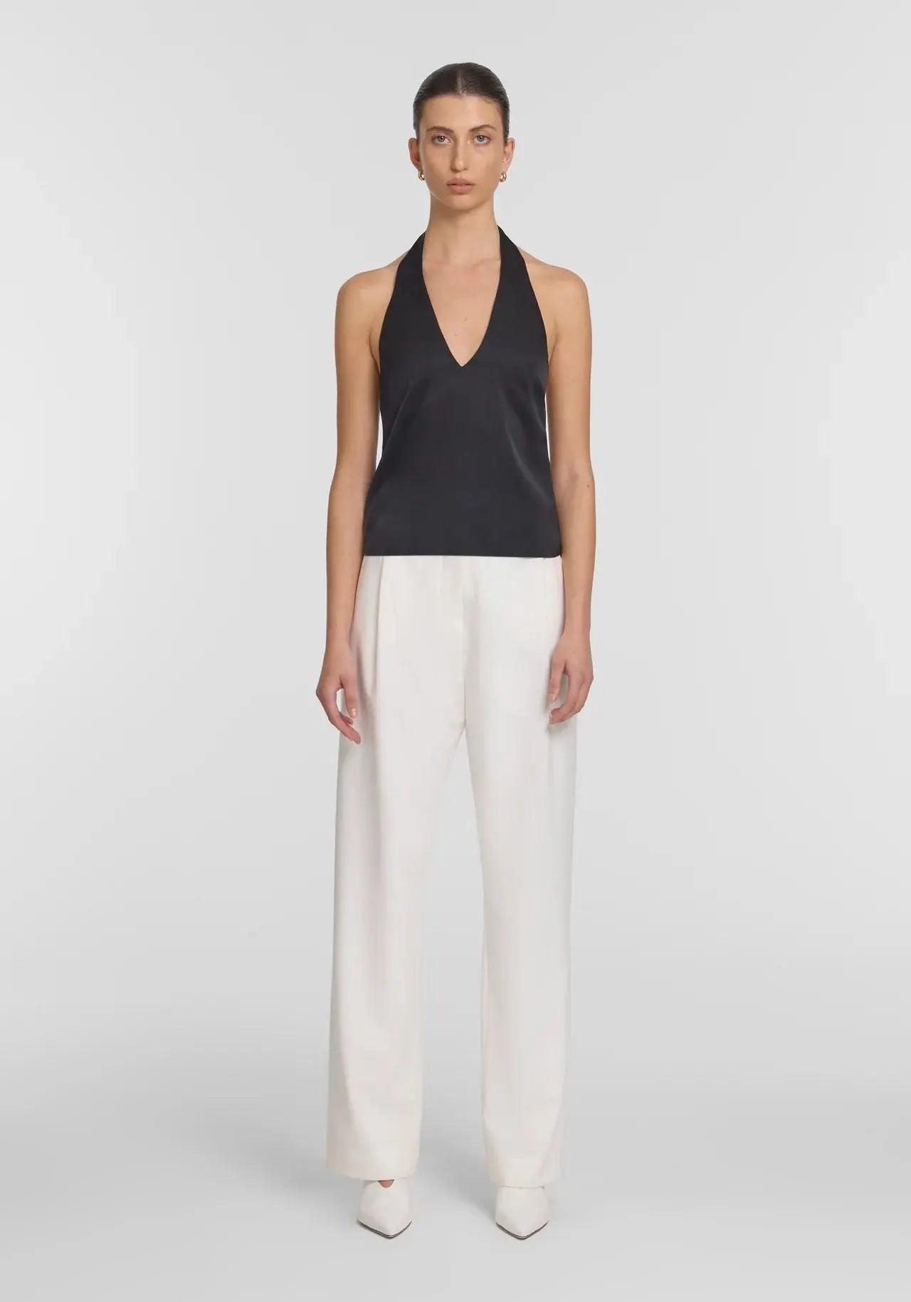 Evian Halter Top in Black Viktoria + Woods