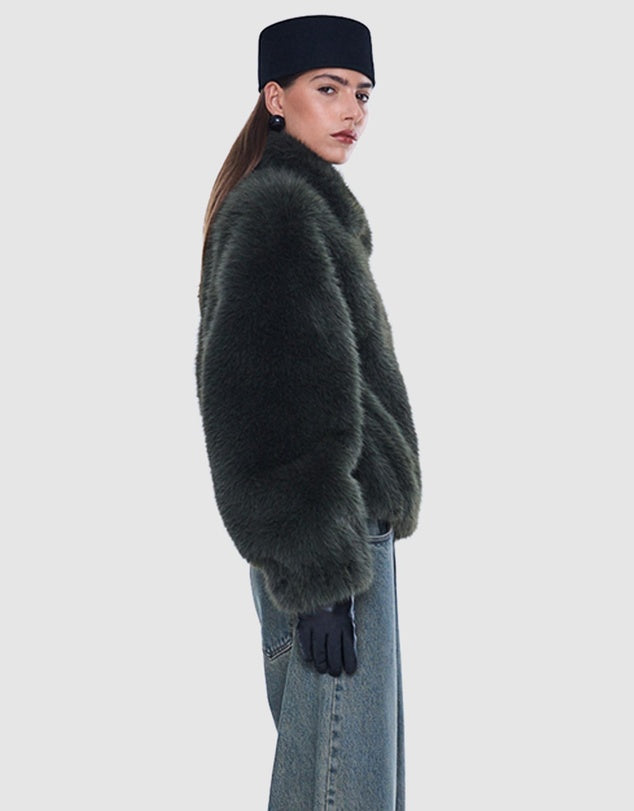 Daphne Faux Fur Bomber Ena Pelly