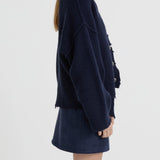 Pepa Cardigan in Navy Blanca