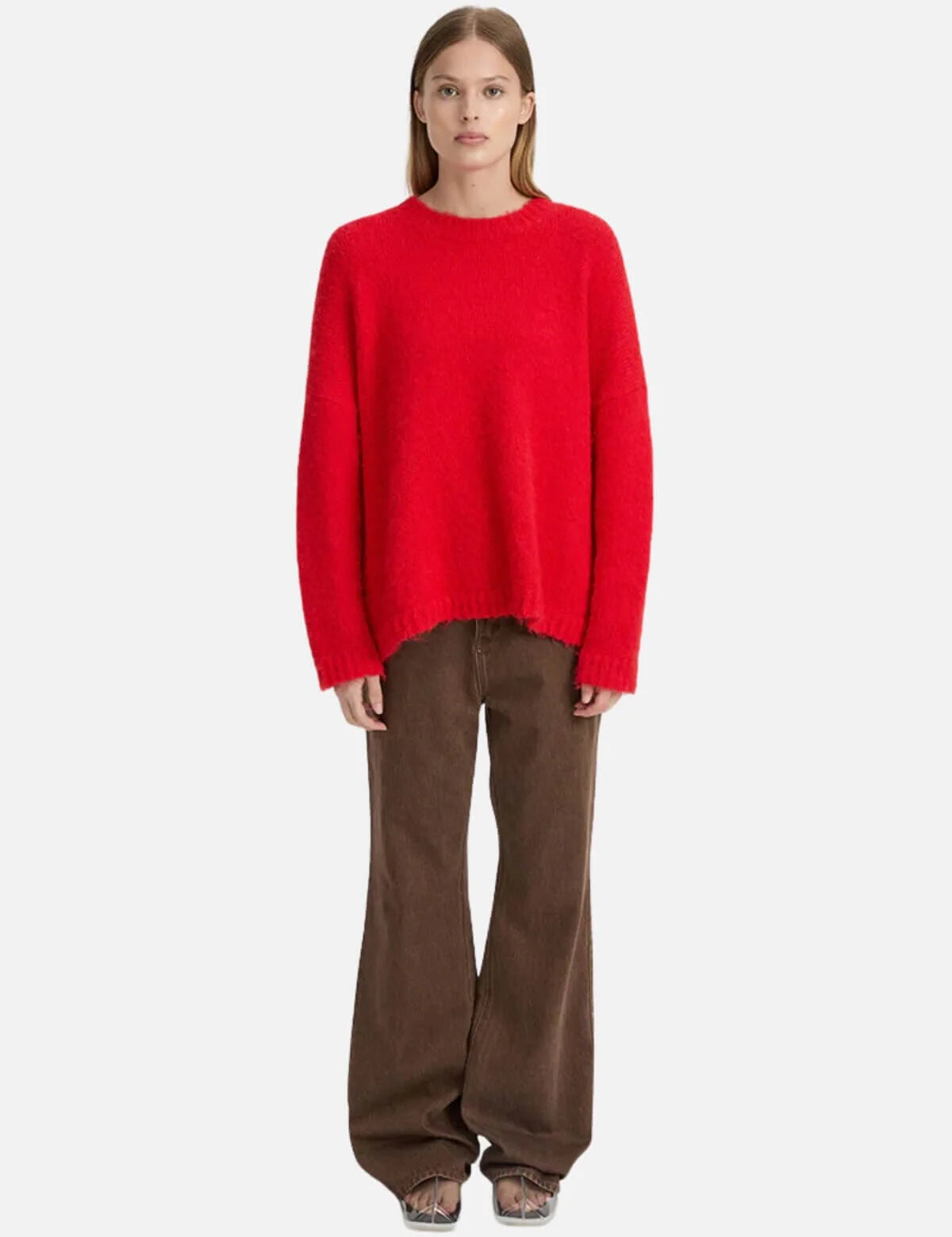 Rosmunda Sweater in Red - Cloth Lifestyle Boutique- Blanca