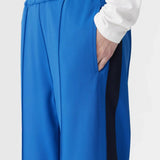 Twill Stripe Pant in Neon Blue and Ink