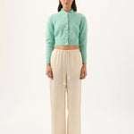 Miles Pant in Ivory Roame