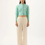 Miles Pant in Ivory Roame