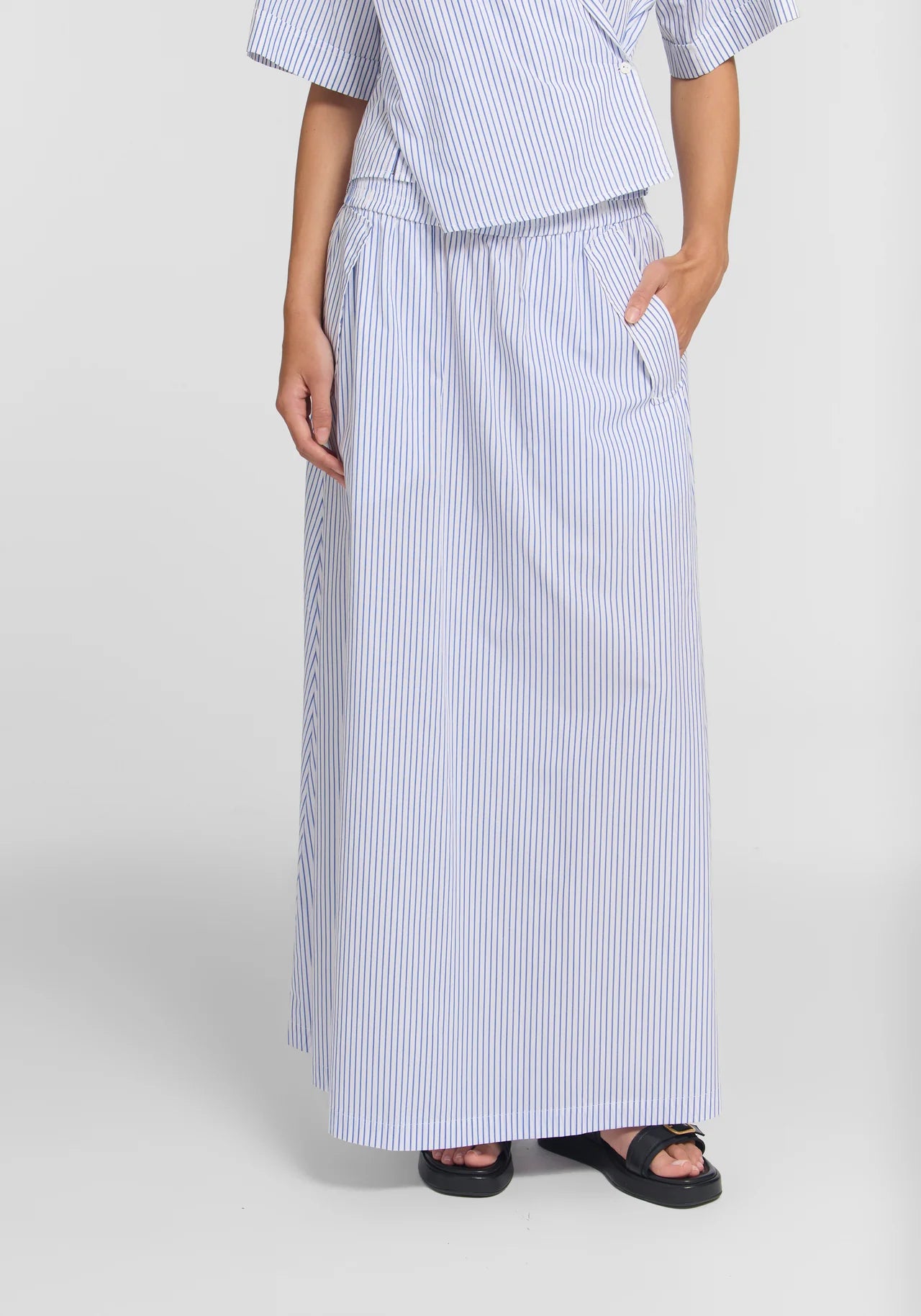 Ezra Skirt in Stripe Viktoria + Woods