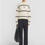 Viktoria and Woods striped woollen knit white clothlifestyle Boutique 