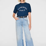 Jaylin Tee Paris in Washed Navy