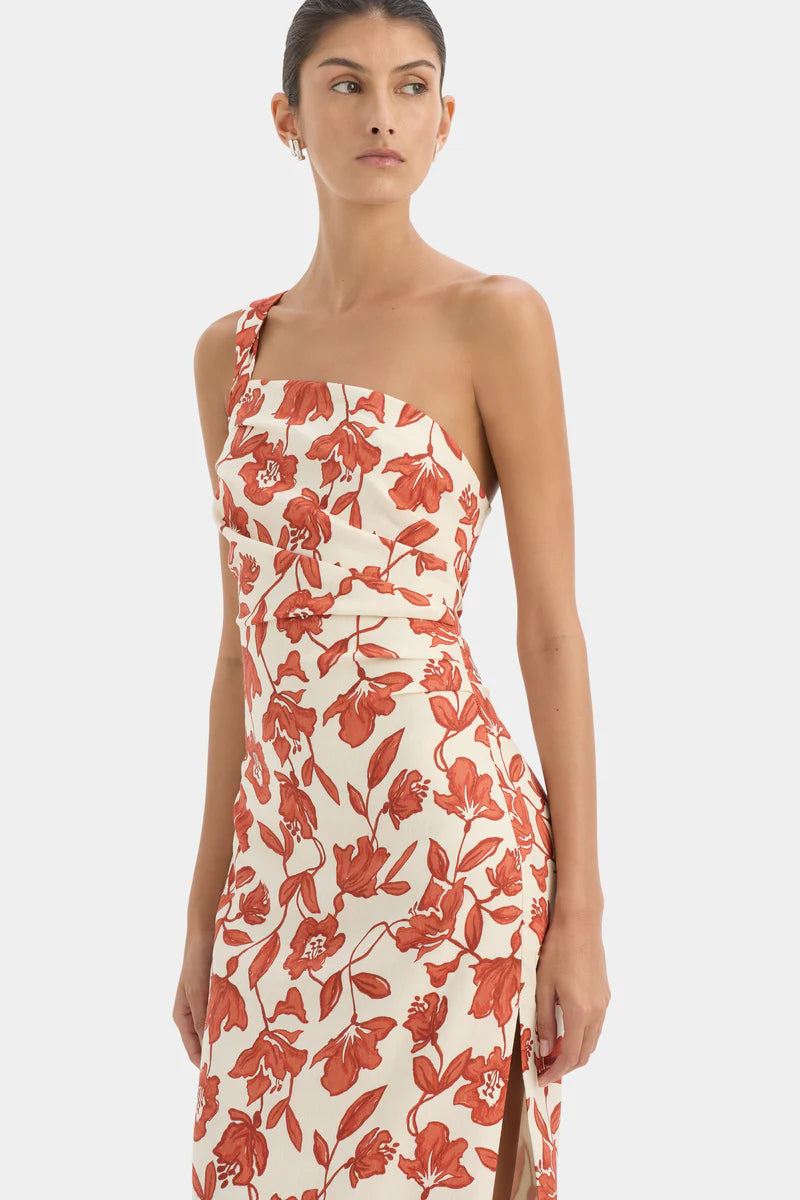 Chloe One Shoulder Midi Dress Sir.