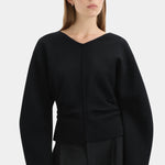 Ayana Merino Sweater in Black Sir.