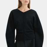 Ayana Merino Sweater in Black Sir.