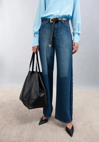 McCartney jean high rise wide leg