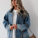 Charlie Jacket in Blue Denim Mabel