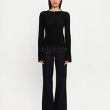 Logan Knit Top in Black Kivari