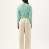 Miles Pant in Ivory Roame