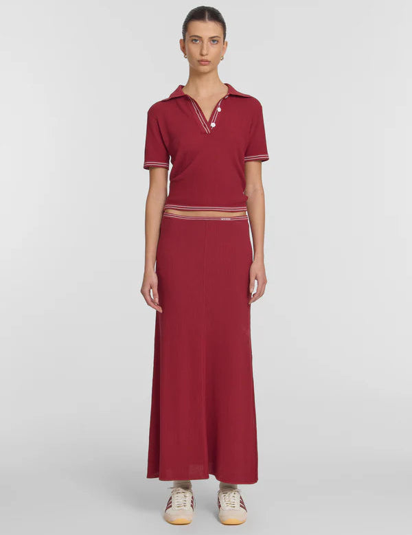 Showtime Skirt in Red Viktoria + Woods