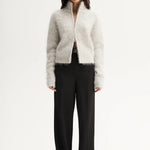 Arden Knit Cardigan in White Marle Elka Collective