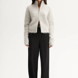Arden Knit Cardigan in White Marle Elka Collective