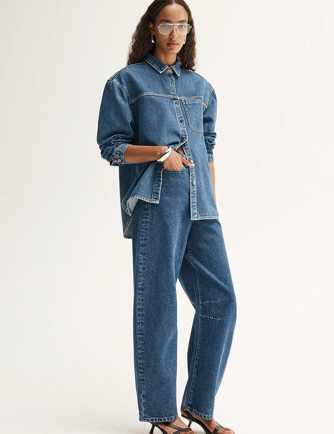 Kennedy Denim Shirt in Dark Indigo (Copy) Elka Collective