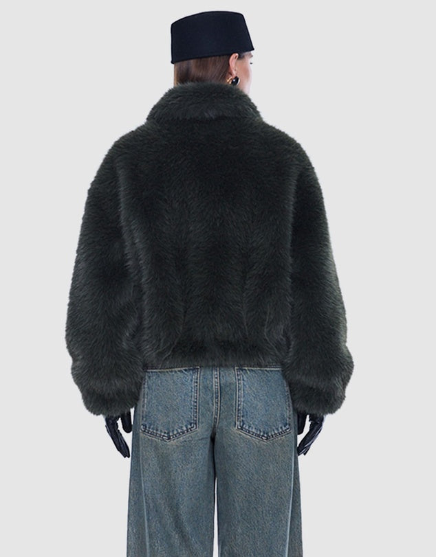 Daphne Faux Fur Bomber Ena Pelly