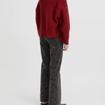 Pepa Cardigan in Burgundy Blanca