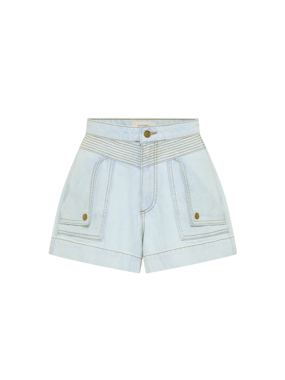 Celene Denim Short in Pale Indigo