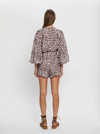 Reese Playsuit in Leopard