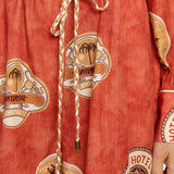 Vacanza Playsuit in Red Kivari