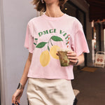 Lemon Dolce Vita Boxy Tee Maku