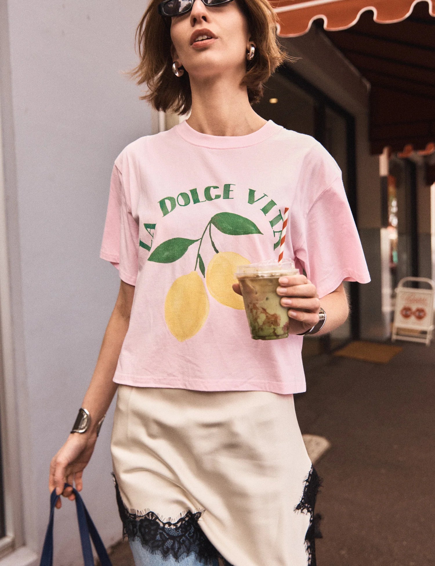 Lemon Dolce Vita Boxy Tee Maku