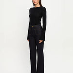 Logan Knit Top in Black Kivari