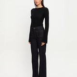 Logan Knit Top in Black Kivari