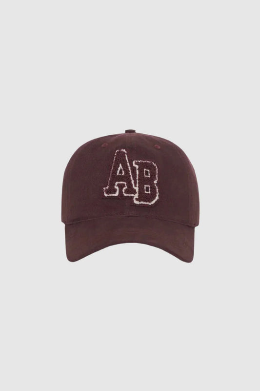 Jeremy Baseball Cap Letterman in Burgundy