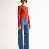 Astrid Cardigan in Red