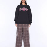 Mila Oversized Sweat in Charcoal