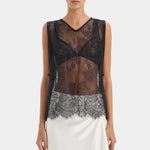 Ingrid Lace Midi Skirt in Ivory Sir.