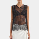 Ingrid Lace Midi Skirt in Ivory Sir.