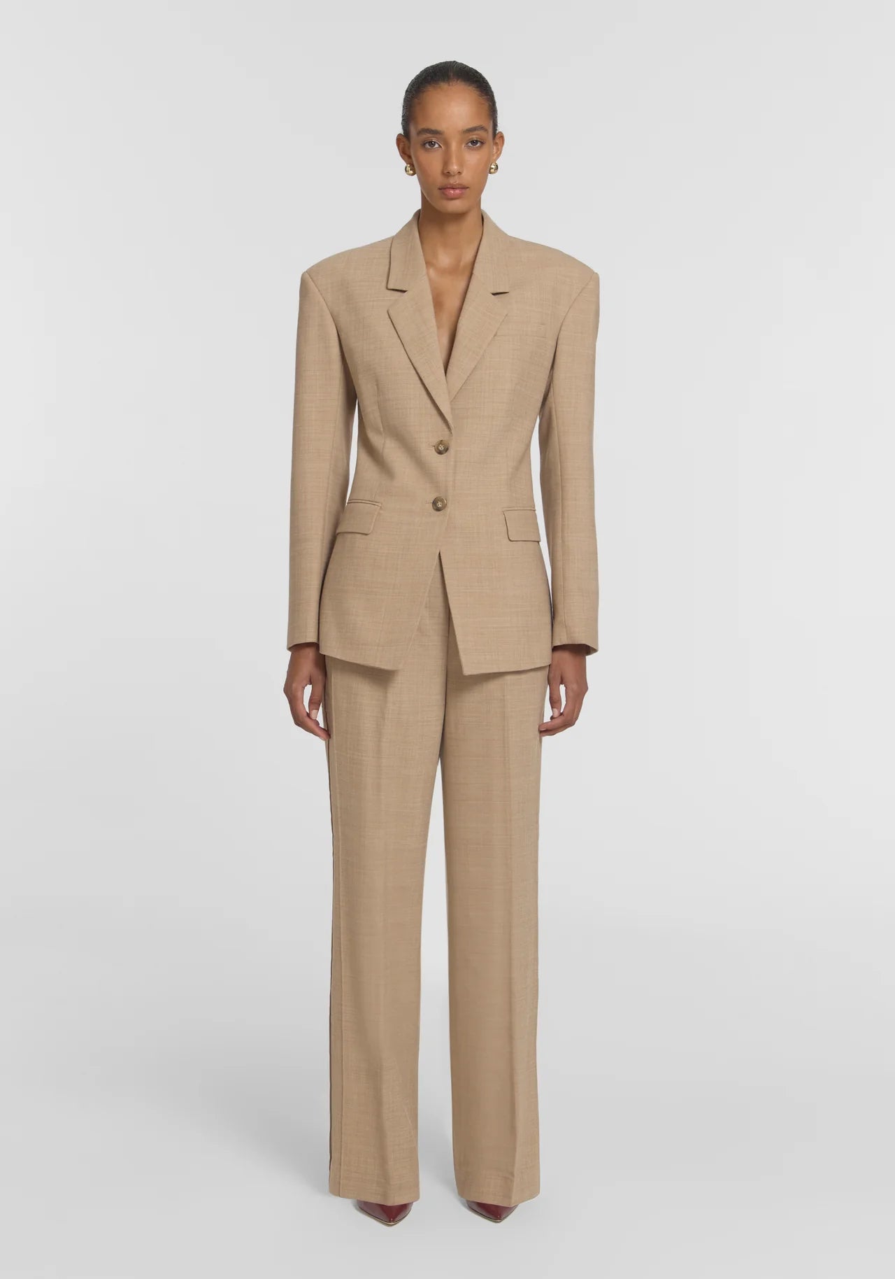 Michigan Blazer in Camel Viktoria + Woods