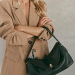 Sloane Large Black Leather Crossbody Vestirsi