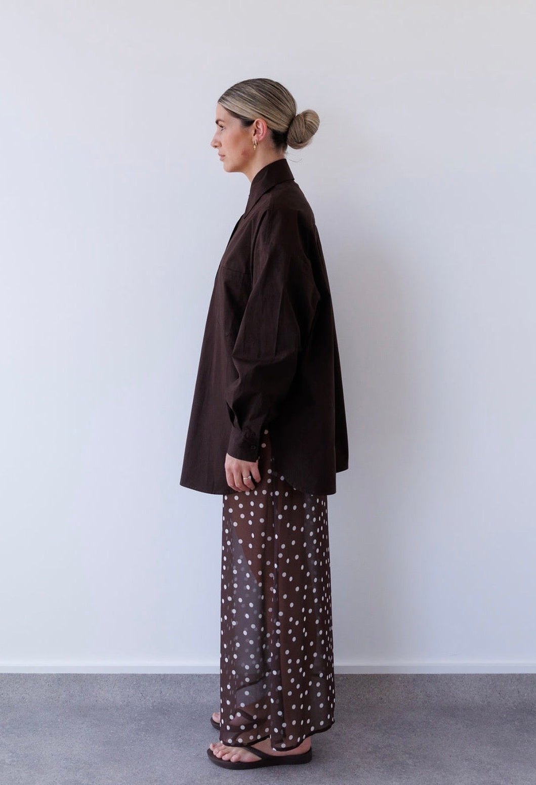 Bec Shirt in Chocolate Mabel