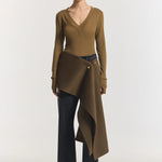 Lotus Top in Khaki Viktoria + Woods
